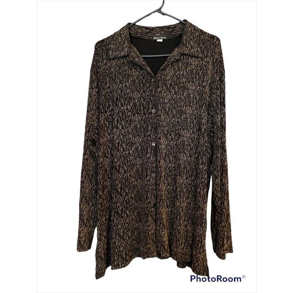 Vintage Made in Heaven Oversized Button Down Top - Picture 2 of 9